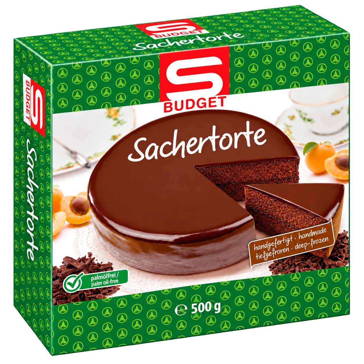 S-BUDGET Sachertorte 500 g, Packung
